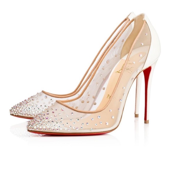 Christian louboutin follies strass pump white - Picture 2 of 5